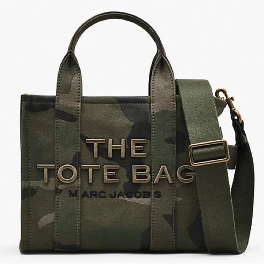 Marc Jacobs The Camo Jacquard Small Tote Bag - Green